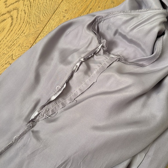 Studio Jax lilac button down silk blouse, Sz 12 - Picture 12 of 12